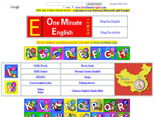 Tablet Screenshot of oneminuteenglish.com